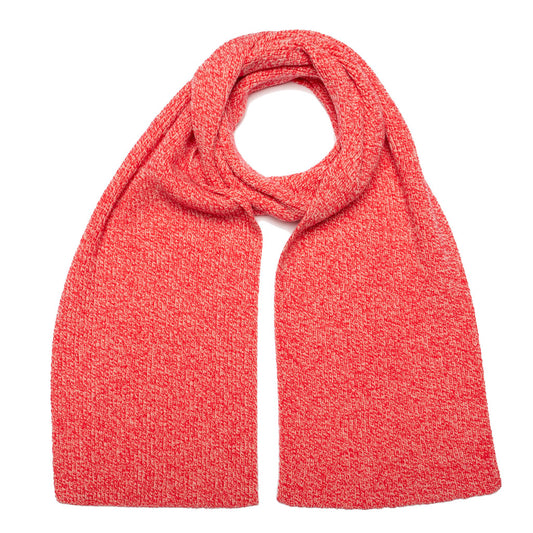 RIBBED SCARF CORAL MARL - GREEN THOMAS