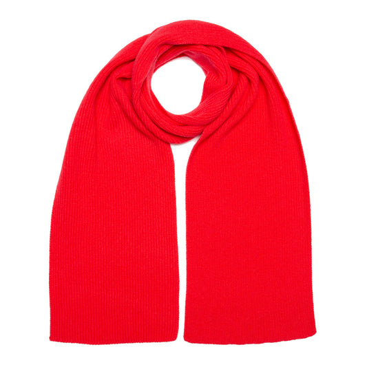 RIBBED SCARF CORAL - GREEN THOMAS