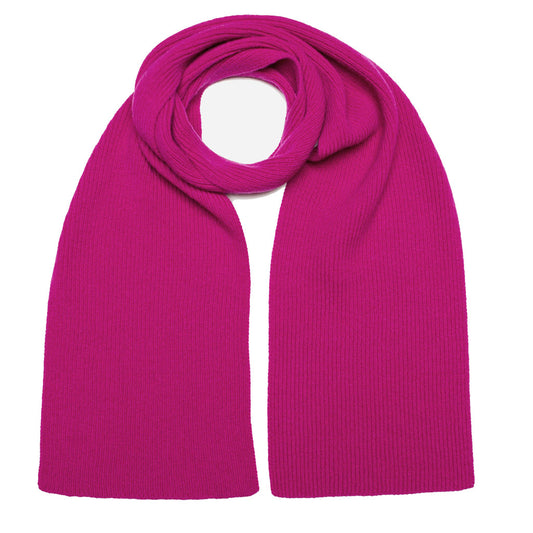 RIBBED SCARF MAGENTA - GREEN THOMAS