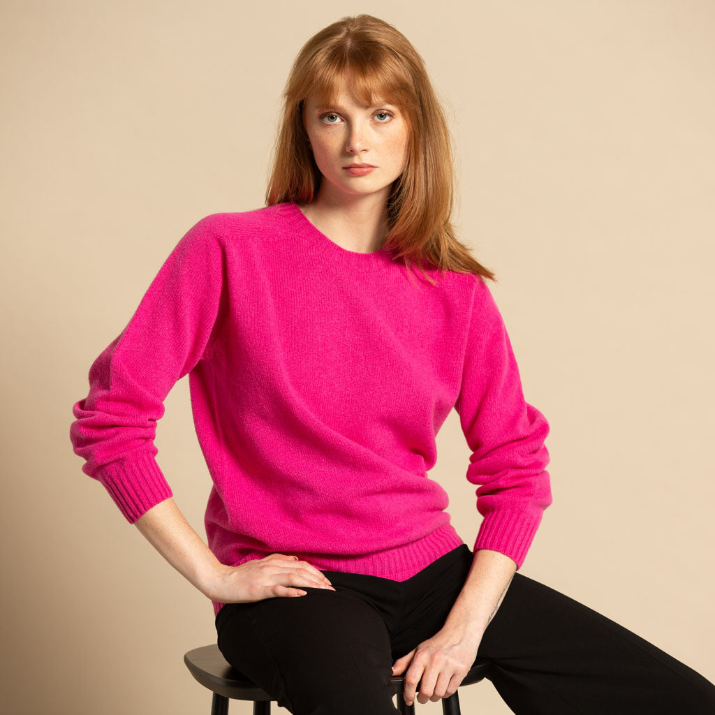 CREW NECK JUMPER PINK - GREEN THOMAS