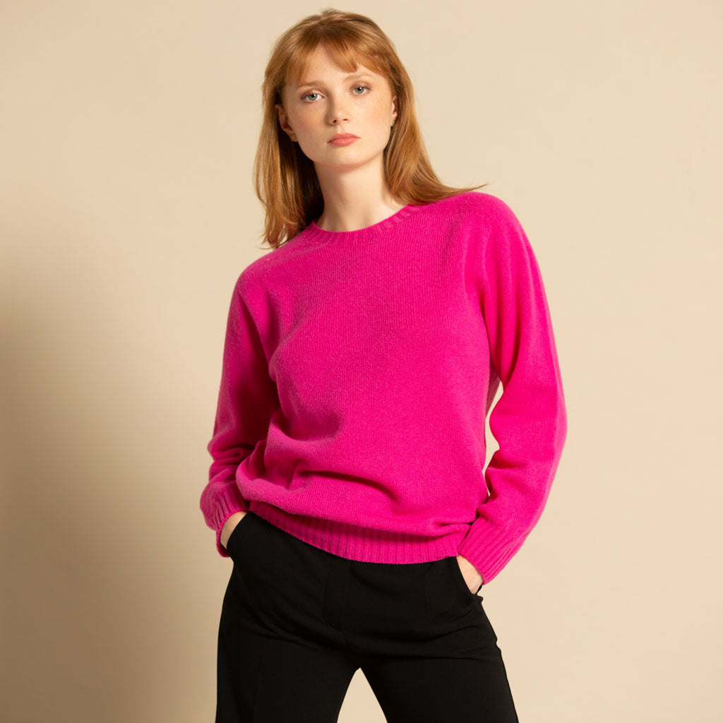 CREW NECK JUMPER PINK - GREEN THOMAS