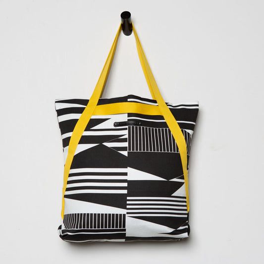 SEMAPHORE MARKET BAG BLACK WHITE - GREEN THOMAS