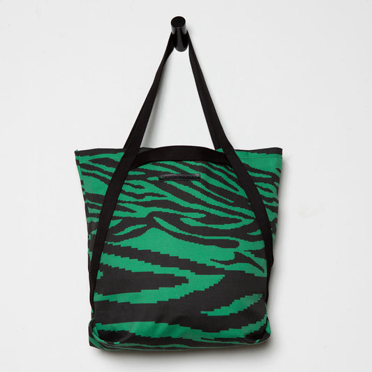 ZEBRA MARKET BAG GREEN - GREEN THOMAS