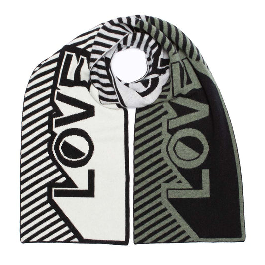 LOVE BLANKET SCARF MONO MIX - GREEN THOMAS