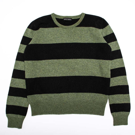 STRIPE JUMPER KHAKI BLACK - GREEN THOMAS