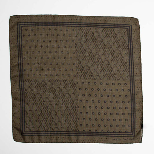 DOT DASH BANDANA KHAKI - GREEN THOMAS