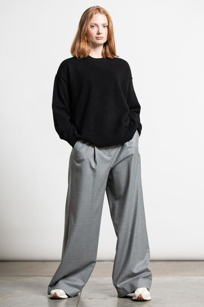 BLACK SLOUCH JUMPER - GREEN THOMAS