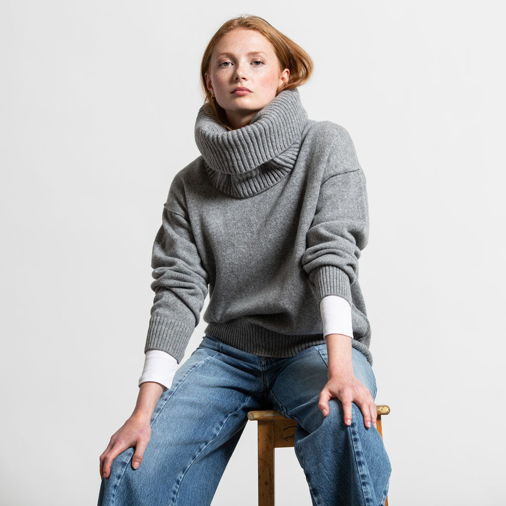 SNOOD SILVER GREY - GREEN THOMAS