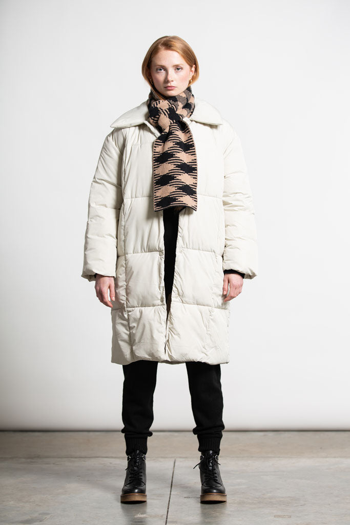 ARGYLE SCARF CAMEL BLACK - GREEN THOMAS