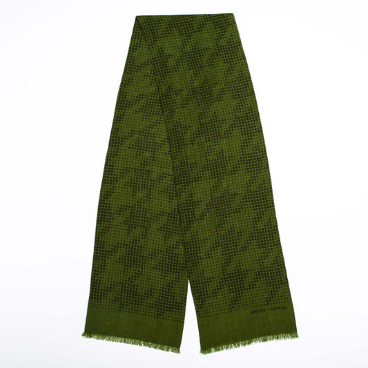 HOUND POLKA SCARF KHAKI - GREEN THOMAS