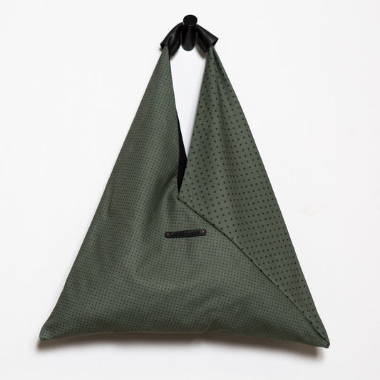 FOLD BAG KHAKI BLACK POLKA - GREEN THOMAS