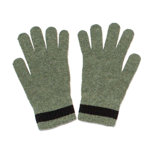 GLOVE KHAKI BLACK - GREEN THOMAS